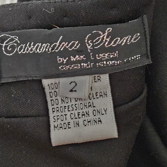 Cassandra Stone by Mac Duggal Beaded 2 Piece Maxi Length Prom Dress Gown Size 2 - Picture 15 of 16